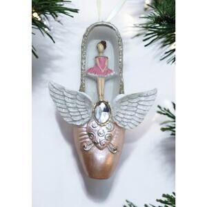 BALLERINA SLIPPER ORNAMENT Christmas Sugar Plum Princess Nutcracker Suite